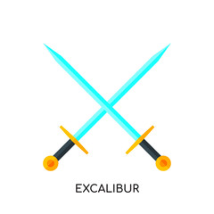 excalibur logo isolated on white background