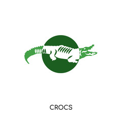 Obraz premium crocs logo isolated on white background