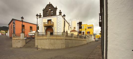 Small church Iglesia Nuestra Senora de Bonanza, town of El Paso, La Palma, Canary islands