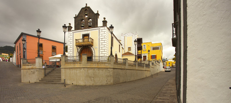 Small church Iglesia Nuestra Senora de Bonanza, town of El Paso, La Palma, Canary islands