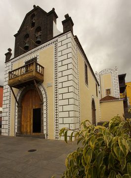 Small church Iglesia Nuestra Senora de Bonanza, town of El Paso, La Palma, Canary islands