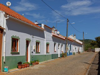 Fototapeta na wymiar Rue de Santa Clara-a-Velha, Alentejo, Portugal