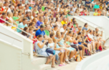blurred image of people group or crowd