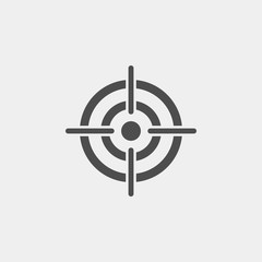 Obraz premium Target flat vector icon