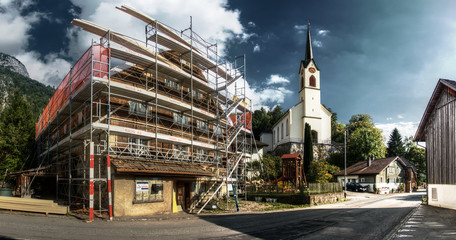 Swiss village of Berschis, Walenstadt