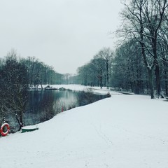 Golf sous la neige trou n°11