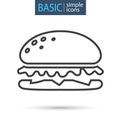 Hamburger line icon