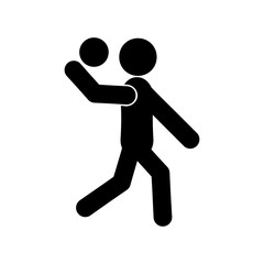 Volleyball player icon