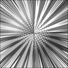 Obraz premium Comic book gray square concept