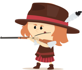 cowgirl en duel au far west