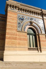 Obraz premium Palace of Velazquez in The Retiro Park in City of Madrid, Spain