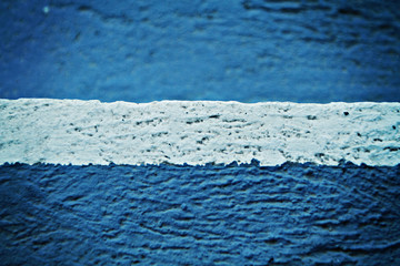 white blue wall