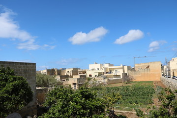 Fototapeta na wymiar Harbor town of Mġarr in Gozo Island Malta at Mediterranean Sea 