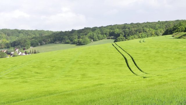 Paysage Normand Ondulation dans les champs