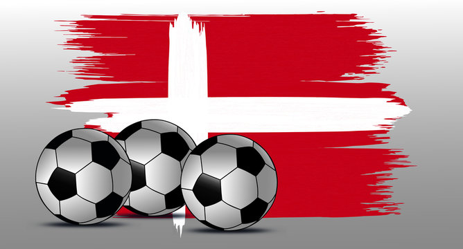 Fußball Flagge Dänemark