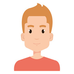 young man avatar character vector illustration design