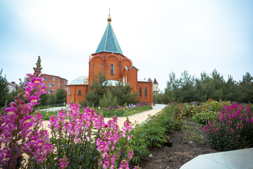 Orthodox church of a monastery in Gelendzhik, Russia