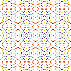 Ancient Geometric pattern in repeat. Fabric print. Seamless background, mosaic ornament, ethnic style. 