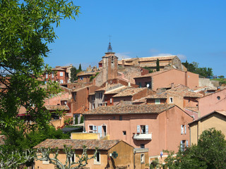 Obraz premium Roussillon, Provence: Dorfansicht