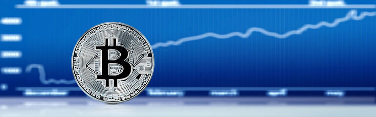 Bitcoin Konzept - die neue Weltwährung