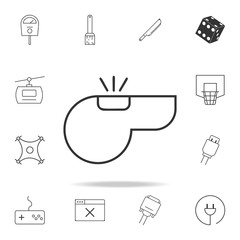 whistle line icon. Detailed set of web icons and signs. Premium graphic design. One of the collection icons for websites, web design, mobile app