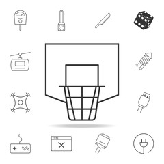 Basketball net line icon. Detailed set of web icons and signs. Premium graphic design. One of the collection icons for websites, web design, mobile app