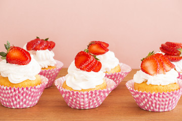 Strawberry cupcakes