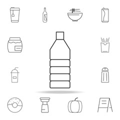 oil plastic bottle line icon. Detailed set of web icons and signs. Premium graphic design. One of the collection icons for websites, web design, mobile app