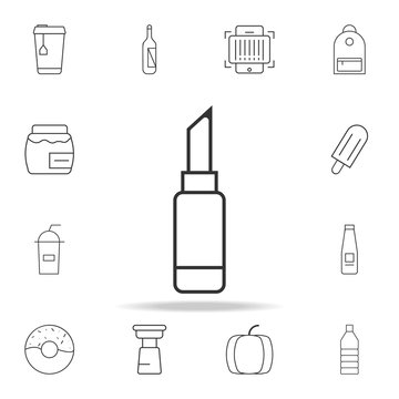 lipstick line icon. Detailed set of web icons and signs. Premium graphic design. One of the collection icons for websites, web design, mobile app