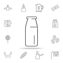 Milk bottle line icon. Detailed set of web icons and signs. Premium graphic design. One of the collection icons for websites, web design, mobile app