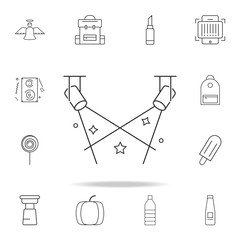 Beam lights line icon. Detailed set of web icons and signs. Premium graphic design. One of the collection icons for websites, web design, mobile app