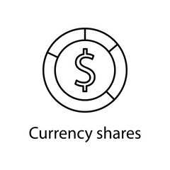 currency shares icon. Element of web icon with name for mobile concept and web apps. Detailed currency shares icon can be used for web and mobile. Premium icon