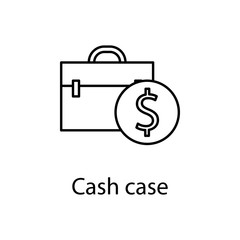 cash case icon. Element of web icon with name for mobile concept and web apps. Detailed cash case icon can be used for web and mobile. Premium icon
