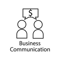 Fototapeta premium business communication icon. Element of web icon with name for mobile concept and web apps. Detailed business communication icon can be used for web and mobile. Premium icon