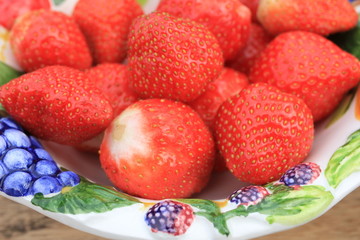 Strawberries in a bowl