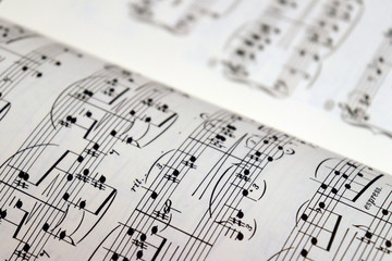 Sheet Music - Musical Notes on paper