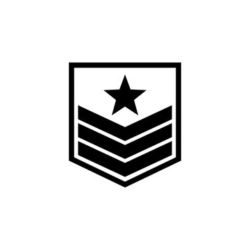 military badge on the sleeve icon. Element of military for mobile concept and web apps. Detailed military badge on the sleeve icon can be used for web and mobile. Premium icon