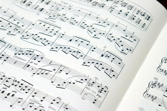 Sheet Music - Musical Notes on paper
