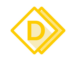 yellow rhombus typography typeset typeface alphabet font image vector icon