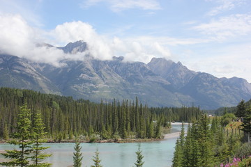 Canada Mountain Landscapes Alpine Lakes Waterfalls Mountains