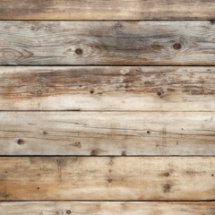 Fototapeta premium Old wood plank wall background weathered distressed faded pine grain wooden texture surface photo square format
