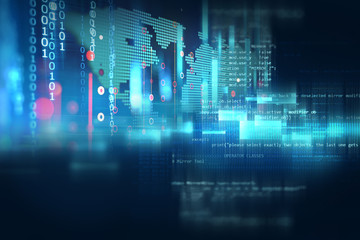 Programming code abstract technology background of software developer and  Computer script