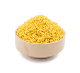  Indian Salty Snack Sev Namkeen isolated on White Background