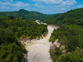 Fototapeta na wymiar Aerial view landscape of canyon at grand canyon Kapong, Phang nga