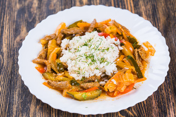 National dishes, asia, East concept - Central Asian cuisine.