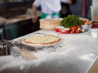 raw pizza margarita