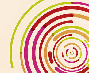 Circular lines, circles, geometric abstract background