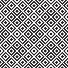 Abstract geometric pattern with stripes, lines, squares. Seamless vector ackground. Black and white lattice texture. Backdrop, geometry.