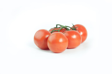 fresh tomatoes .isolated on a white background.