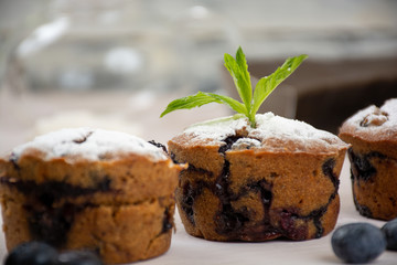 Vegan blueberry muffins